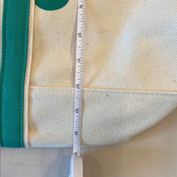 Vineyard Vines Cream Tote with Green Accents - Picture 10 of 10